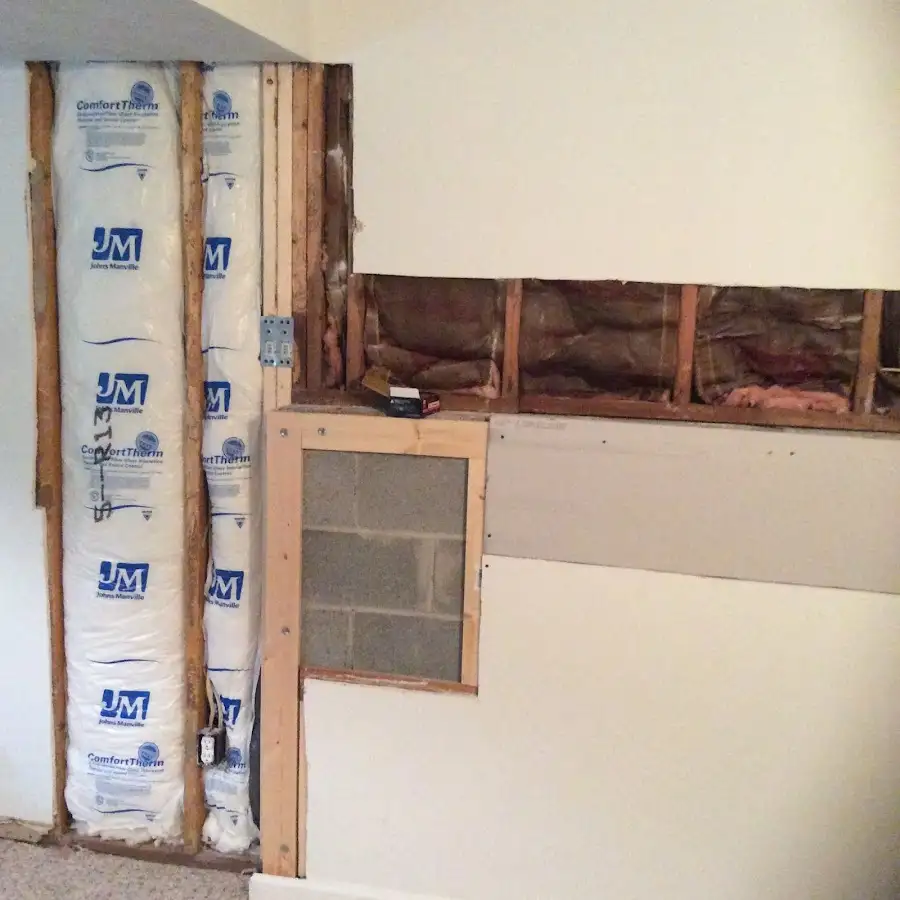 Wall insulation replacement during Contents Cleaning & Restoration in Ashburn